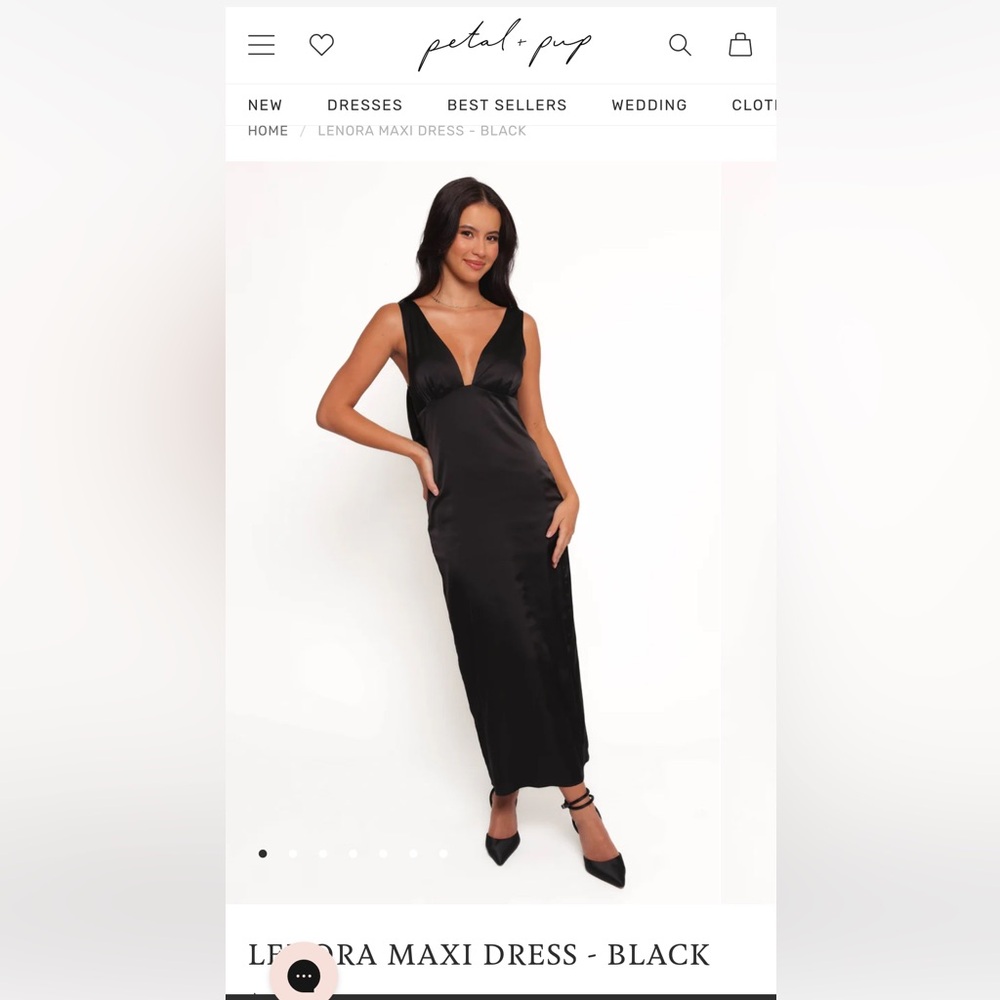Black bow midi formal dress